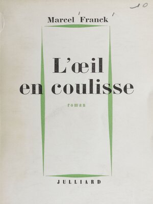 cover image of L'œil en coulisse